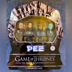 Game of Thrones The Iron Anniversary PEZ Dispenser Set Collectors Edition Tin